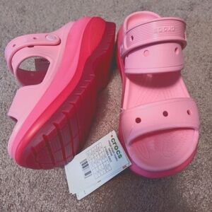 Two-tone Pink CROCS Mega Crush Matte Platform Sandals 🩷💓🩷💓